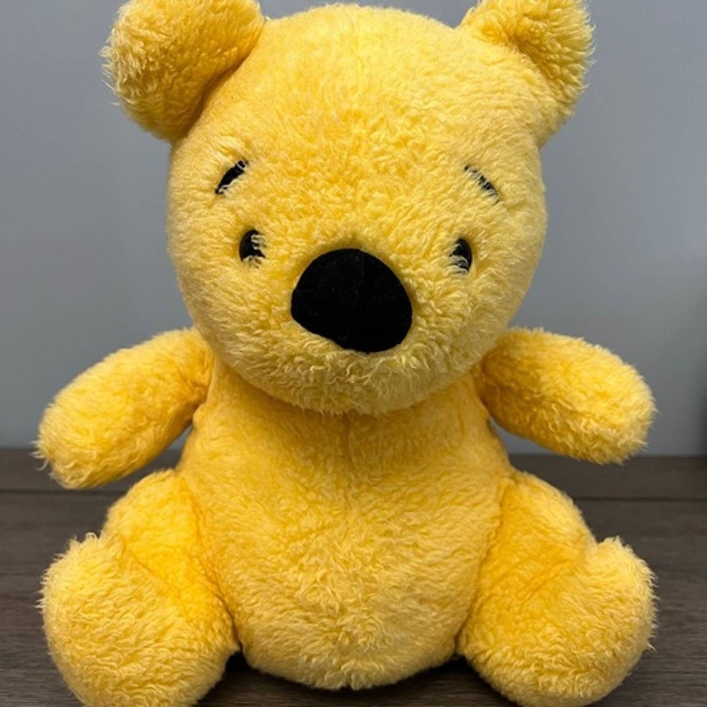 Vintage Winnie the Pooh Plush Sears Walt‎ Disney Productions Yellow Bear 10"